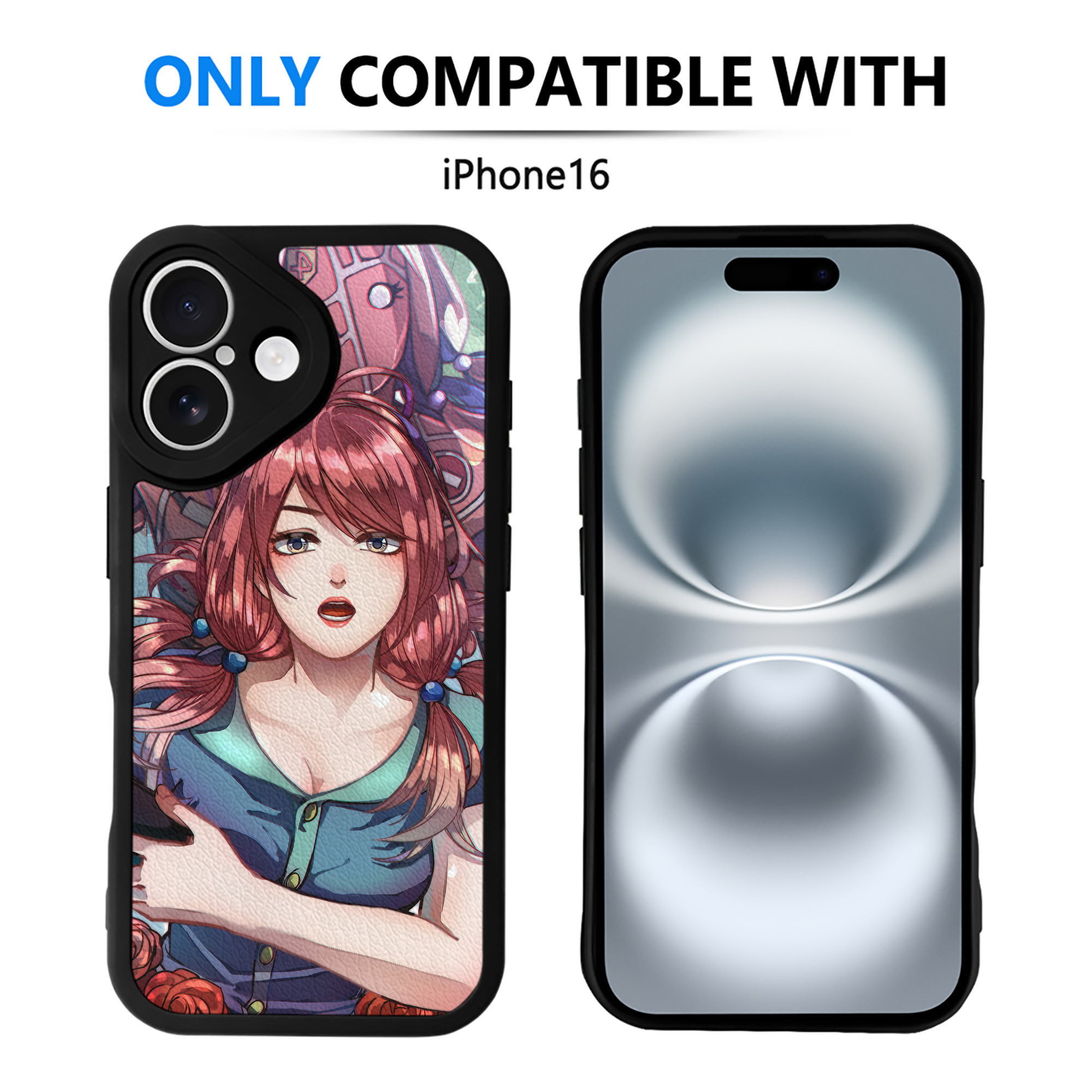 （画像用） ジョジョの奇妙な冒険 JoJo's Bizarre Adventure 【iPhone 16シリーズ対応】シリコンスマホケース（レザー調） 材質：シリコン